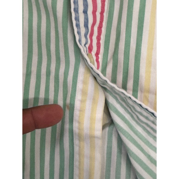 Nautica Multicolor Striped Long Sleeve Button Down Shirt Mens Large - Picture 7 of 11
